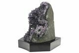 Amethyst Cluster With Wood Base - Uruguay #233749-1